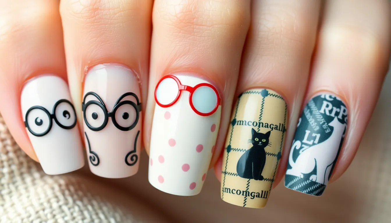 25 Magical Harry Potter Nail Ideas to Cast a Spell on Your Manicure 4 25 Magical Harry Potter Nail Ideas to Cast a Spell on Your Manicure 3