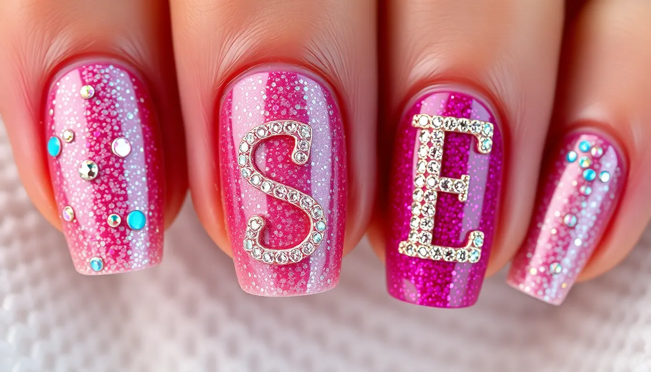 50+ Stunning Initial Nail Ideas to Personalize Your Perfect Manicure 4 50+ Stunning Initial Nail Ideas to Personalize Your Perfect Manicure 3