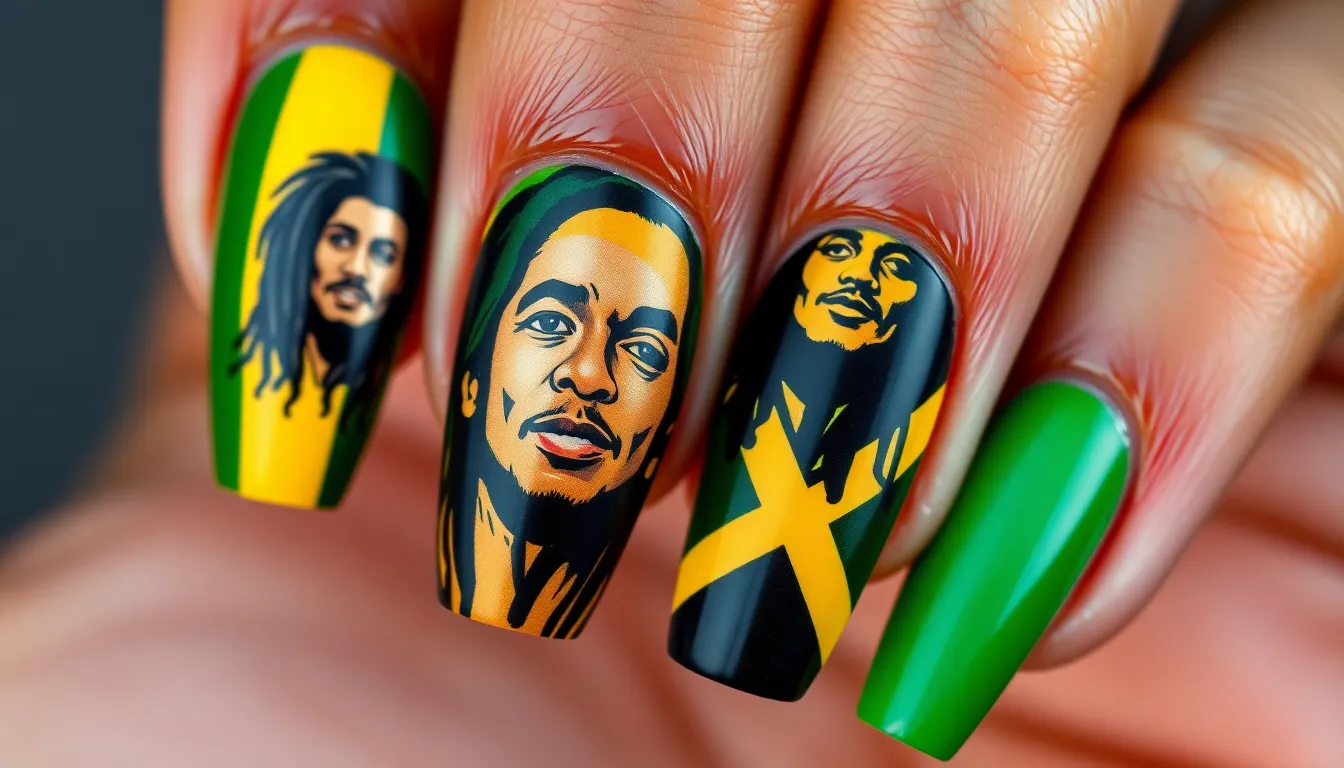 50+ Stunning Jamaica Nail Ideas: Tropical Designs & Reggae-Inspired Art 4 50+ Stunning Jamaica Nail Ideas: Tropical Designs & Reggae-Inspired Art 3