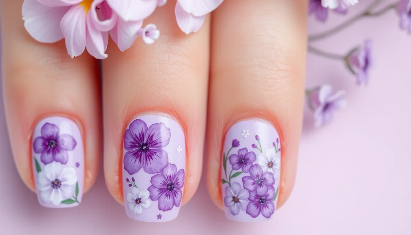 25 Stunning Lilac Nail Ideas: From French Tips to Glitter Gradients 3