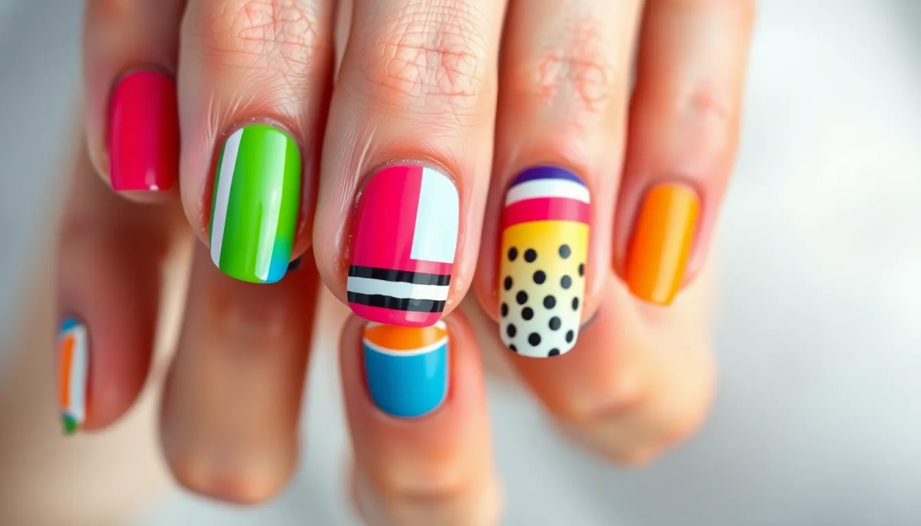 50+ Stunning Multi Color Nail Ideas That'll Make You Ditch Single Shades Forever 4 50+ Stunning Multi Color Nail Ideas That'll Make You Ditch Single Shades Forever 3