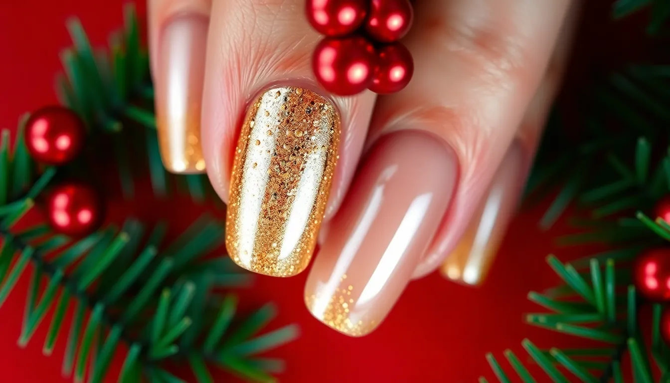 25 Stunning Christmas Nail Design Ideas to Make Your Holidays Sparkle 4 25 Stunning Christmas Nail Design Ideas to Make Your Holidays Sparkle 3