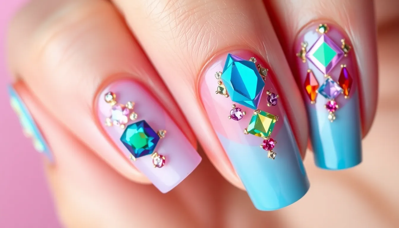 50+ Stunning Nail Gem Ideas to Transform Your Manicure (DIY & Pro Tips Included) 4 50+ Stunning Nail Gem Ideas to Transform Your Manicure (DIY & Pro Tips Included) 3