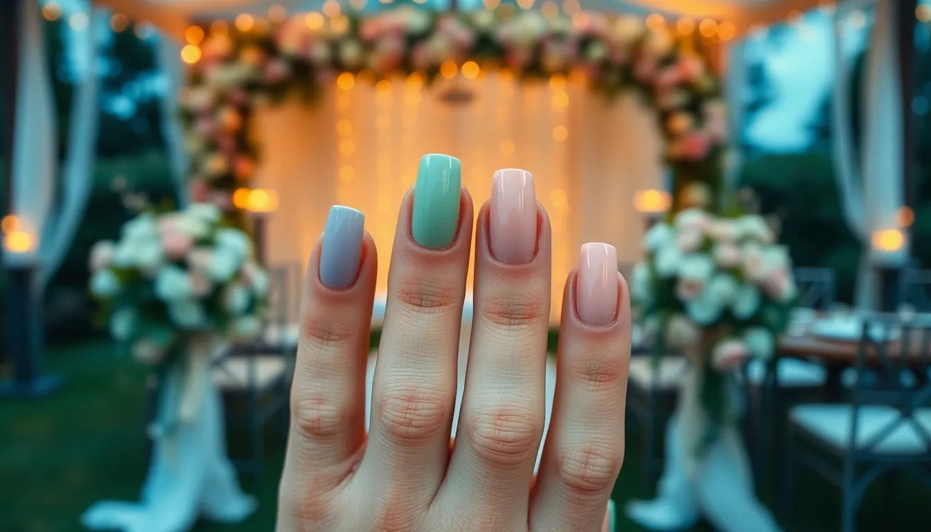 30+ Stunning Nail Ideas for Wedding Guests That Won't Upstage the Bride 4 30+ Stunning Nail Ideas for Wedding Guests That Won't Upstage the Bride 3