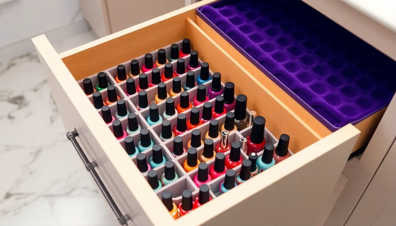 15 Genius Nail Polish Storage Ideas That'll Transform Your Collection 4 15 Genius Nail Polish Storage Ideas That'll Transform Your Collection 3