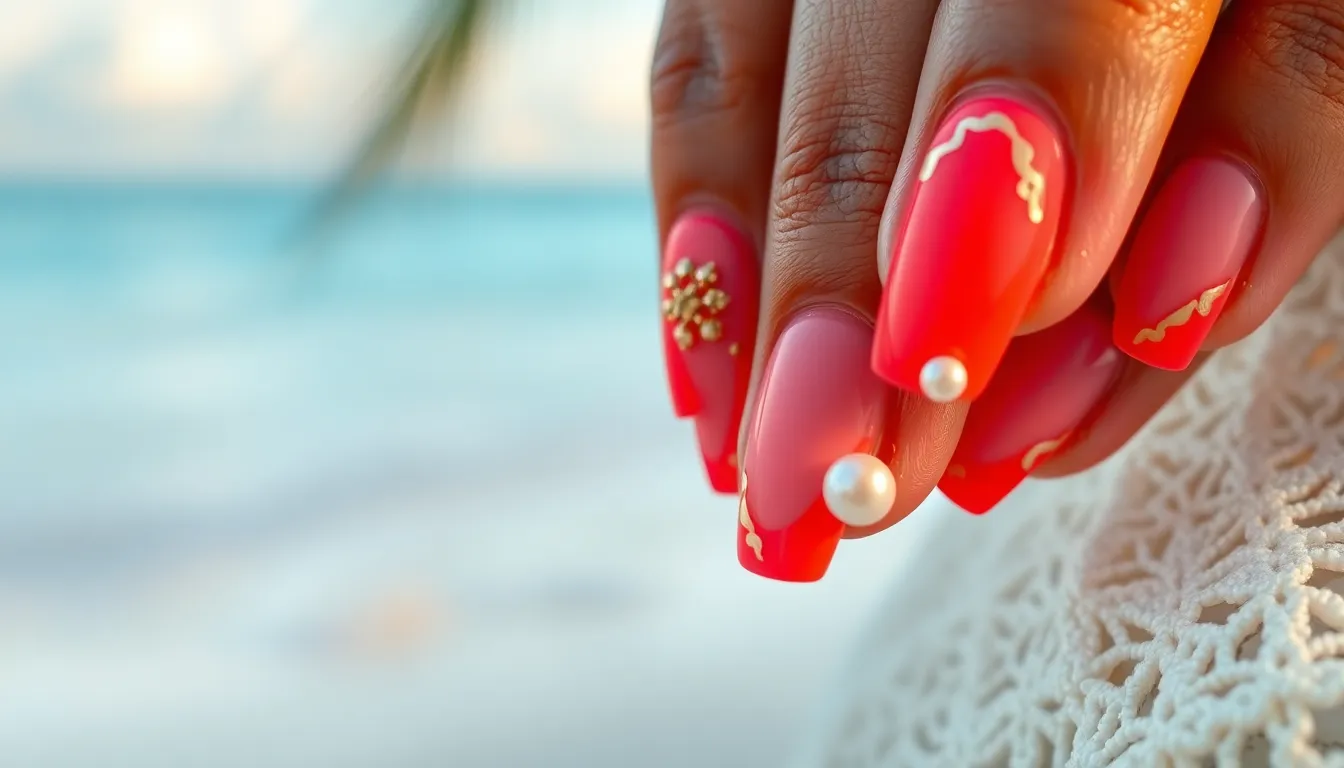 25 Stunning Ocean Nail Ideas: From Mermaid Scales to Deep Sea Blues 4 25 Stunning Ocean Nail Ideas: From Mermaid Scales to Deep Sea Blues 3