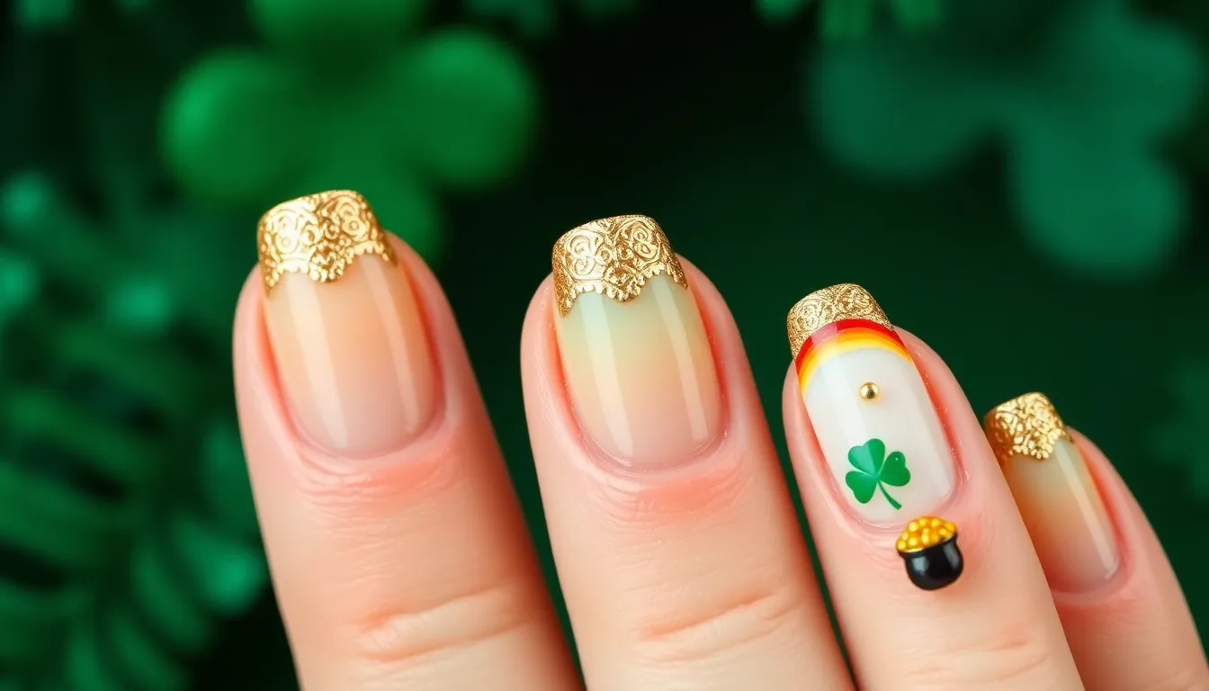 25+ Lucky St Patricks Day Nail Ideas to Make You Feel Festive This March 4 25+ Lucky St Patricks Day Nail Ideas to Make You Feel Festive This March 3