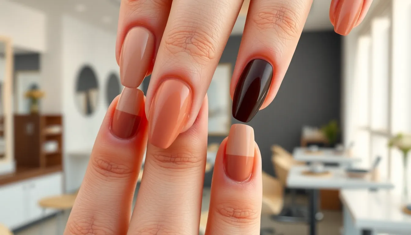 50+ Stunning Brown Nail Ideas That'll Make You Ditch Your Go-To Polish 6 50+ Stunning Brown Nail Ideas That'll Make You Ditch Your Go-To Polish 5