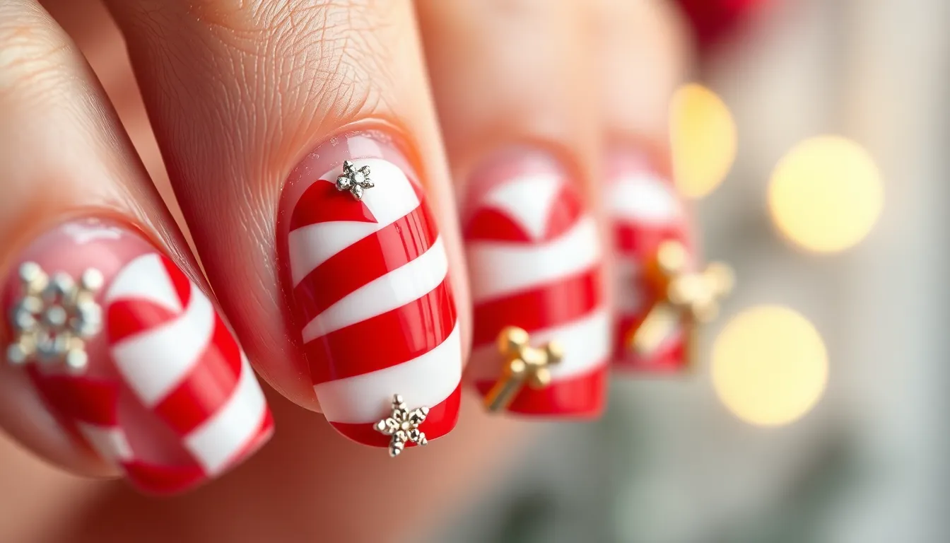 50+ Candy Cane Nails Designs: Easy DIY Holiday Manicure Ideas That Actually Work 5