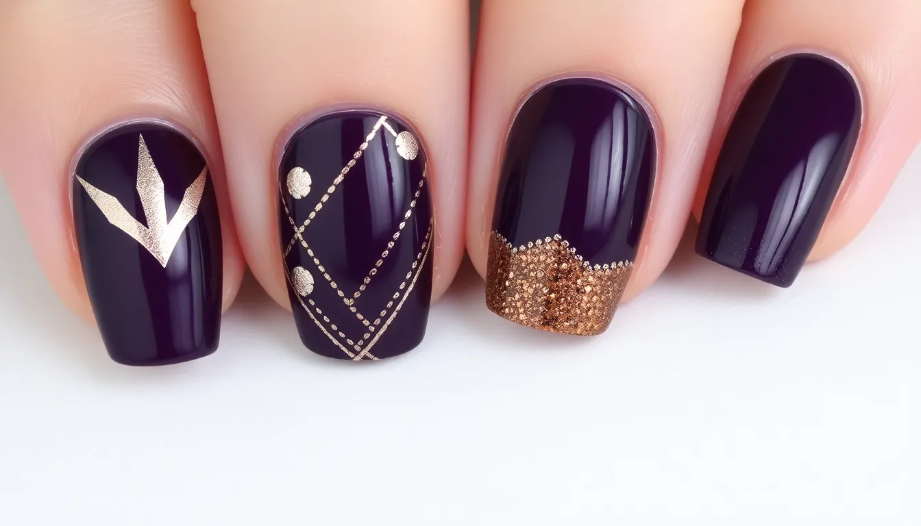40+ Stunning Dark Purple Nail Ideas That'll Make You Ditch Your Go-To Color 6 40+ Stunning Dark Purple Nail Ideas That'll Make You Ditch Your Go-To Color 5