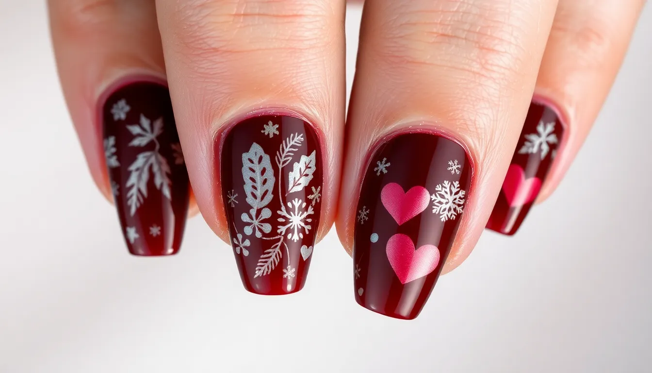 50+ Stunning Dark Red Nail Ideas That'll Make You Ditch Your Go-To Color 6 50+ Stunning Dark Red Nail Ideas That'll Make You Ditch Your Go-To Color 5