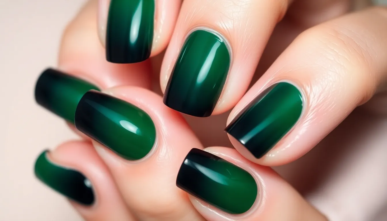 25 Stunning Emerald Green Nail Ideas That'll Make You Ditch Your Go-To Polish 5