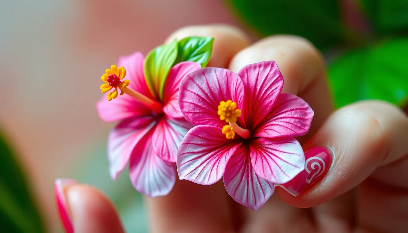 Hibiscus Flower Nails: Stunning Tropical Nail Art Ideas + Step-by-Step Guide 6 Hibiscus Flower Nails: Stunning Tropical Nail Art Ideas + Step-by-Step Guide 5