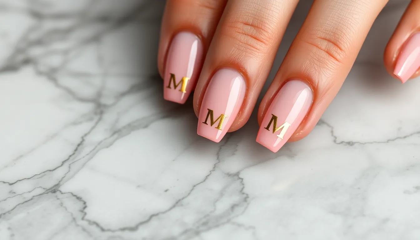 50+ Stunning Initial Nail Ideas to Personalize Your Perfect Manicure 6 50+ Stunning Initial Nail Ideas to Personalize Your Perfect Manicure 5