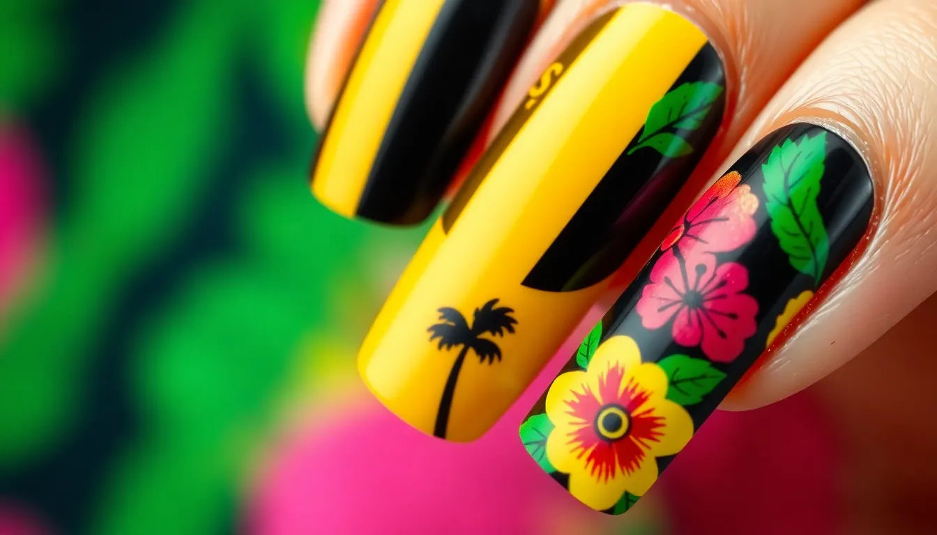 50+ Stunning Jamaica Nail Ideas: Tropical Designs & Reggae-Inspired Art 6 50+ Stunning Jamaica Nail Ideas: Tropical Designs & Reggae-Inspired Art 5