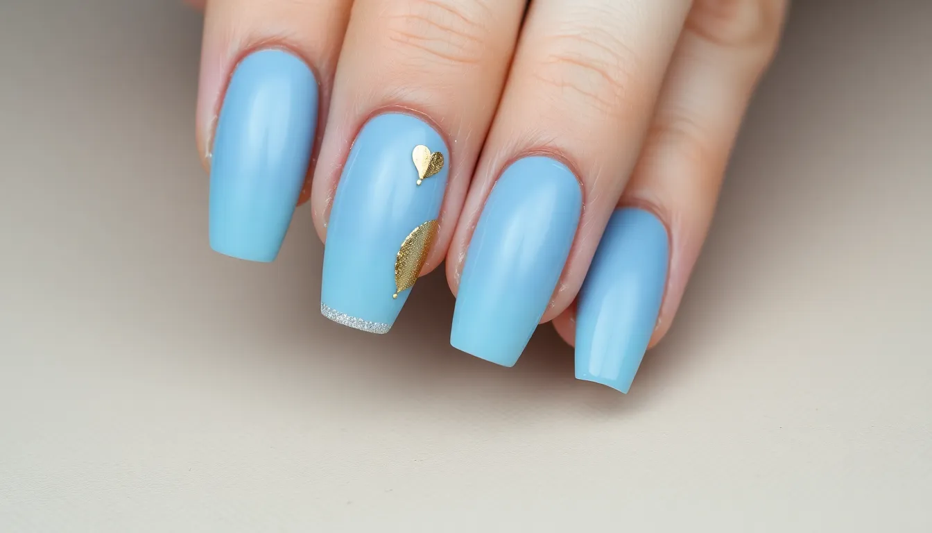 50+ Stunning Light Blue Nail Ideas That'll Make You Ditch Your Go-To Color 6 50+ Stunning Light Blue Nail Ideas That'll Make You Ditch Your Go-To Color 5
