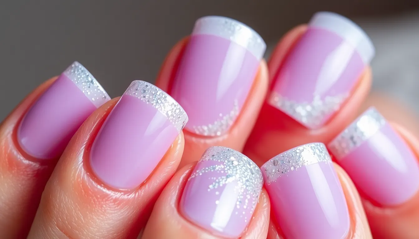 25 Stunning Lilac Nail Ideas: From French Tips to Glitter Gradients 5