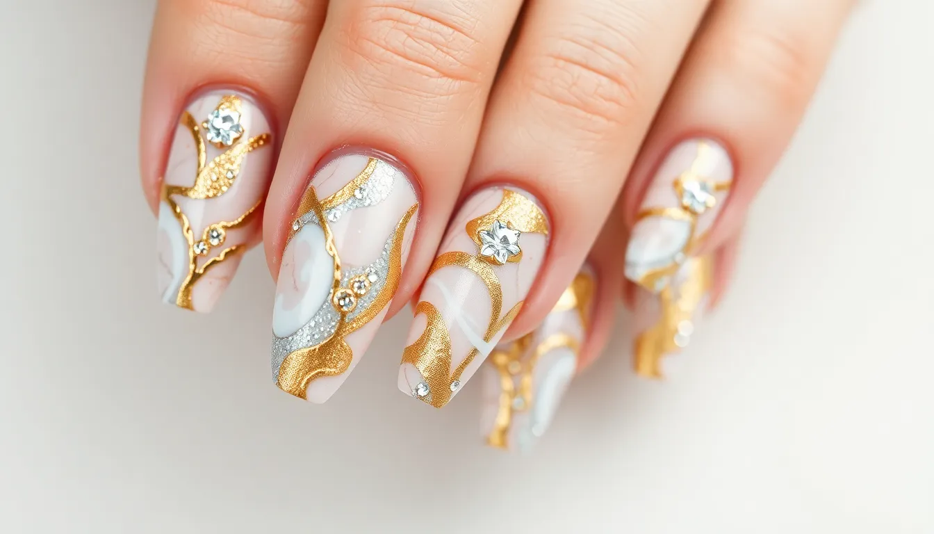 25 Stunning Marble Nail Ideas You Can DIY at Home (Step-by-Step Guide) 6 25 Stunning Marble Nail Ideas You Can DIY at Home (Step-by-Step Guide) 5