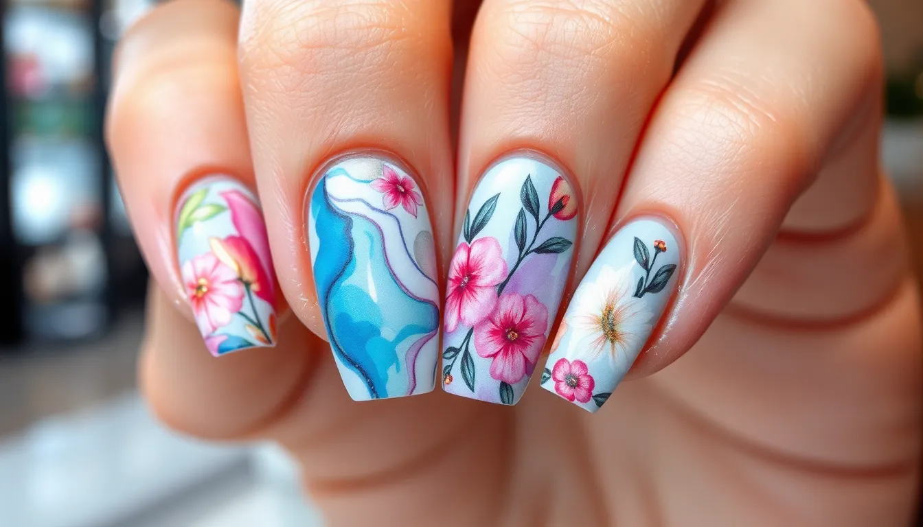 50+ Stunning Multi Color Nail Ideas That'll Make You Ditch Single Shades Forever 6 50+ Stunning Multi Color Nail Ideas That'll Make You Ditch Single Shades Forever 5