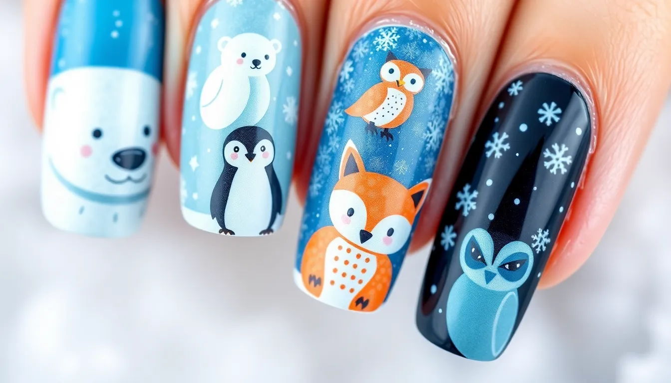 50+ Stunning Winter Nail Art Ideas to Keep Your Manicure Fresh All Season Long 6 50+ Stunning Winter Nail Art Ideas to Keep Your Manicure Fresh All Season Long 5