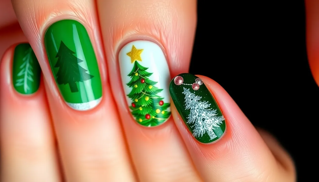 50 Stunning Christmas Nail Design Ideas to Sparkle This Holiday Season 6 50 Stunning Christmas Nail Design Ideas to Sparkle This Holiday Season 5