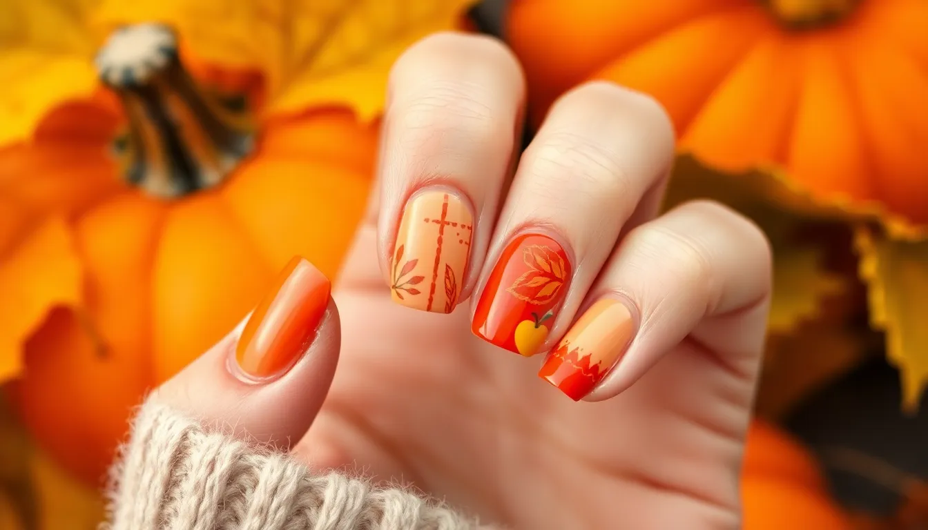 25 Stunning September Nail Ideas: Fall Colors & Cozy Autumn Designs 6 25 Stunning September Nail Ideas: Fall Colors & Cozy Autumn Designs 5