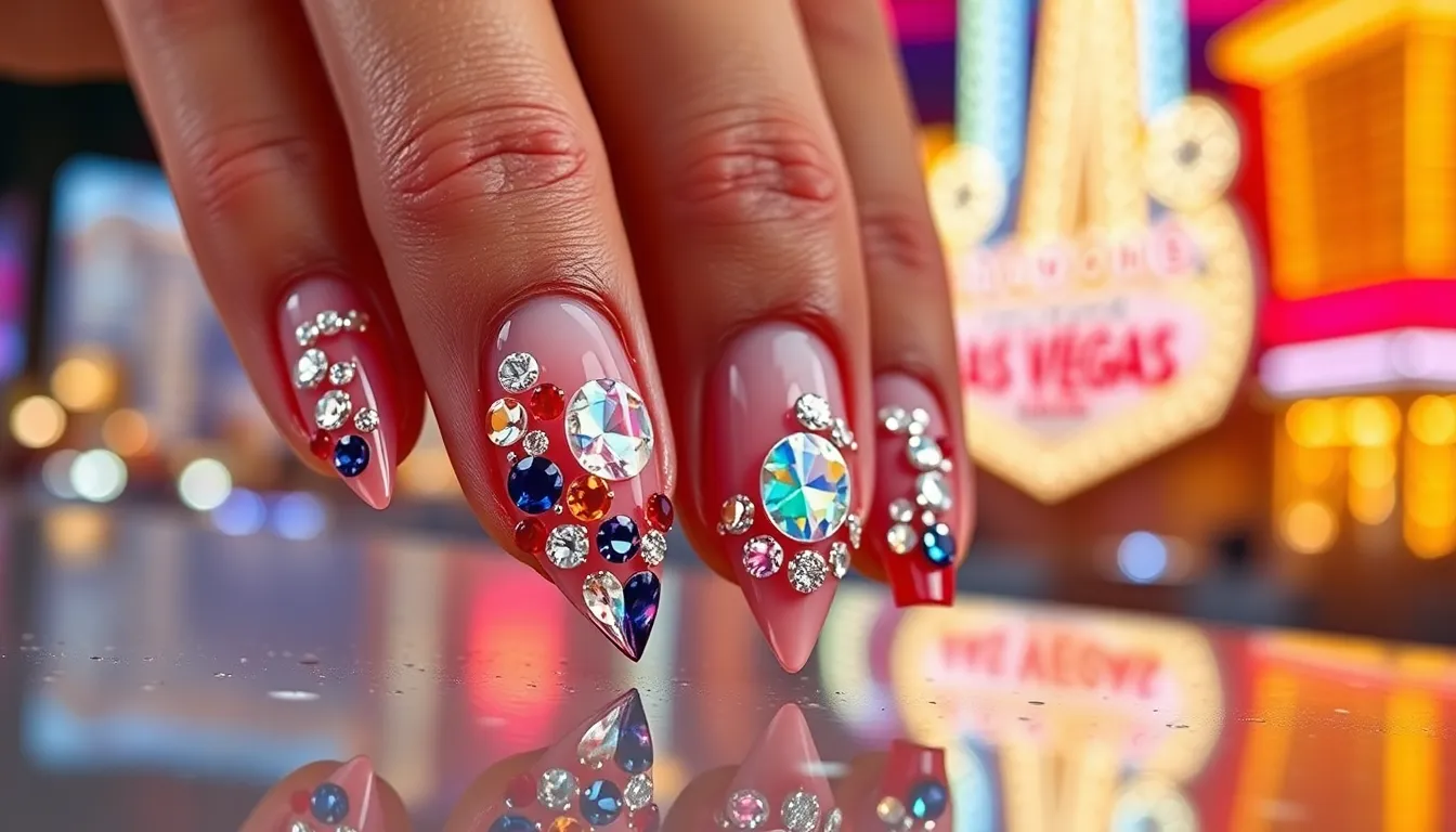 50+ Stunning Vegas Nail Ideas That'll Make You Look Like a High Roller 6 50+ Stunning Vegas Nail Ideas That'll Make You Look Like a High Roller 5