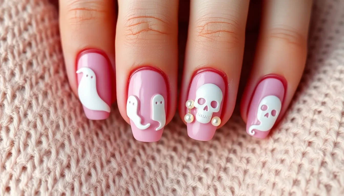 Pink Halloween Nails: 25+ Spooky-Chic Designs That'll Make You Stand Out This October 6 Pink Halloween Nails: 25+ Spooky-Chic Designs That'll Make You Stand Out This October 5