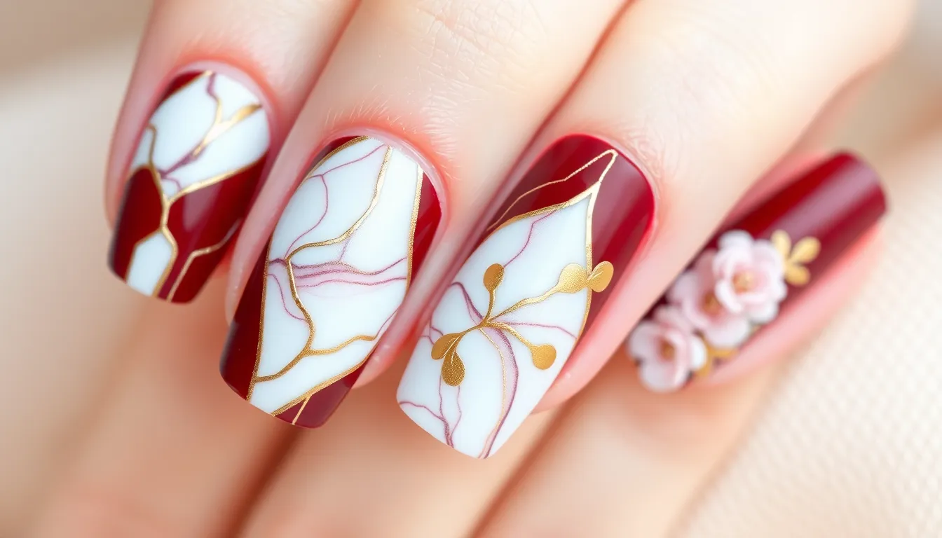 25 Stunning Burgundy Nail Ideas That'll Make You Ditch Your Go-To Polish 8 25 Stunning Burgundy Nail Ideas That'll Make You Ditch Your Go-To Polish 7