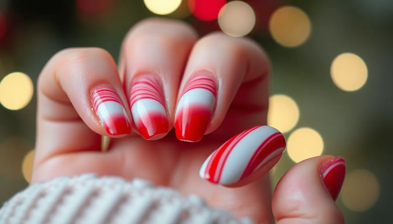 50+ Candy Cane Nails Designs: Easy DIY Holiday Manicure Ideas That Actually Work 7