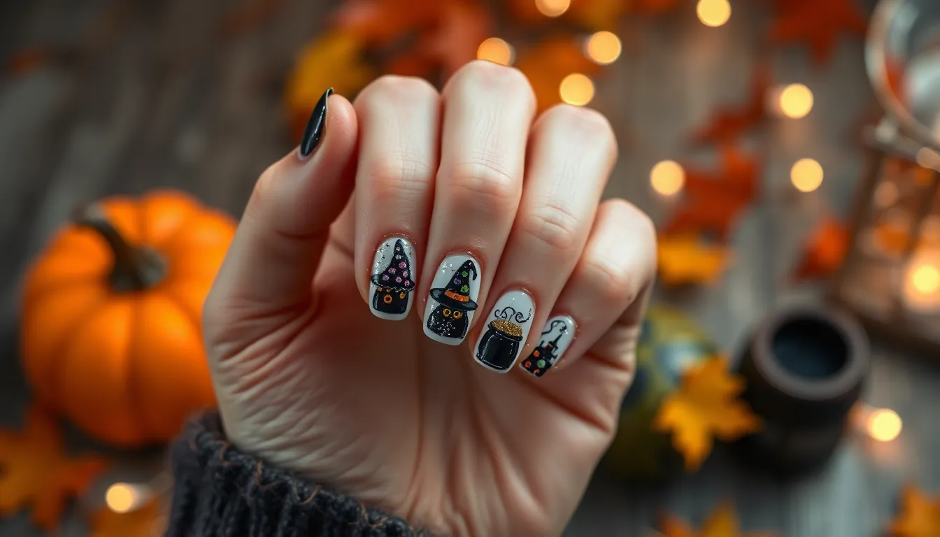 50+ Cute Halloween Nails That Are Spooky Sweet (Easy DIY Ideas!) 8 50+ Cute Halloween Nails That Are Spooky Sweet (Easy DIY Ideas!) 7