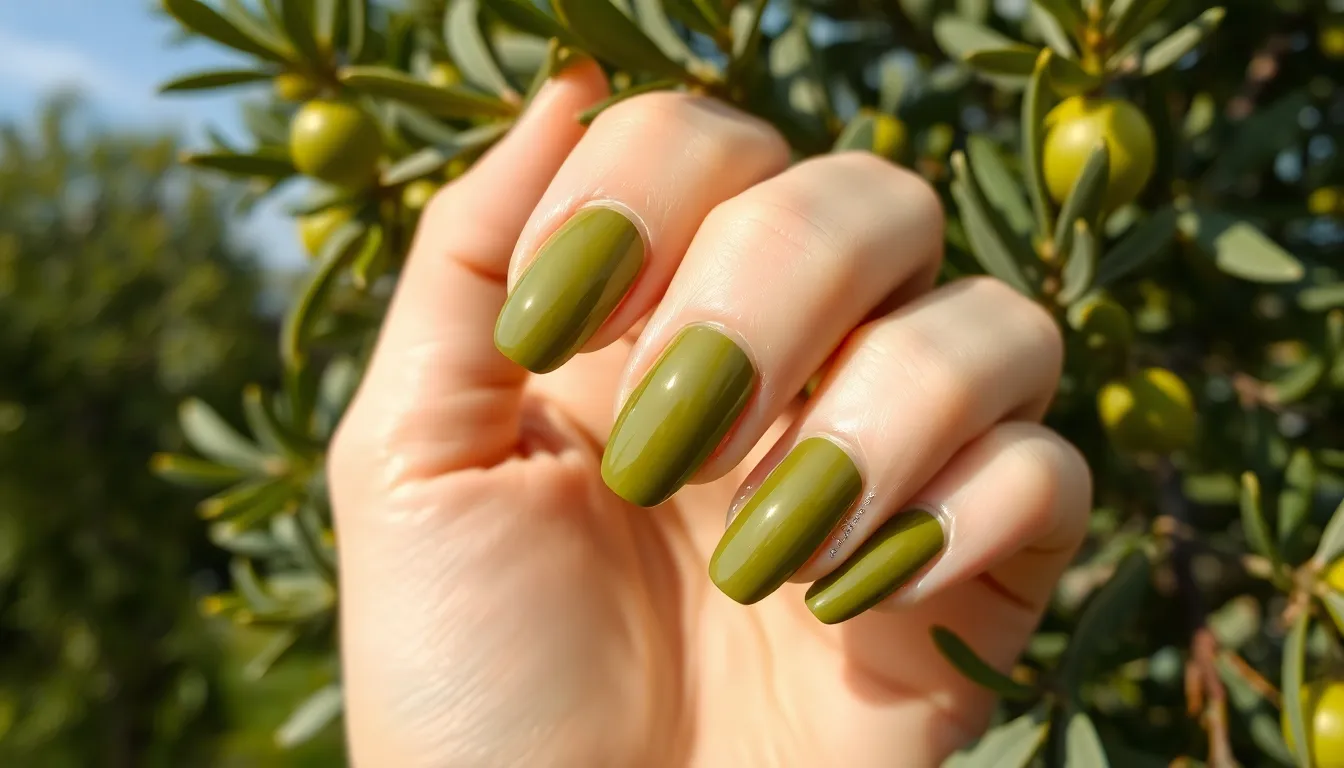 Dark Green Nails: 7 Stunning Shades That Will Transform Your Manicure Game 8 Dark Green Nails: 7 Stunning Shades That Will Transform Your Manicure Game 7