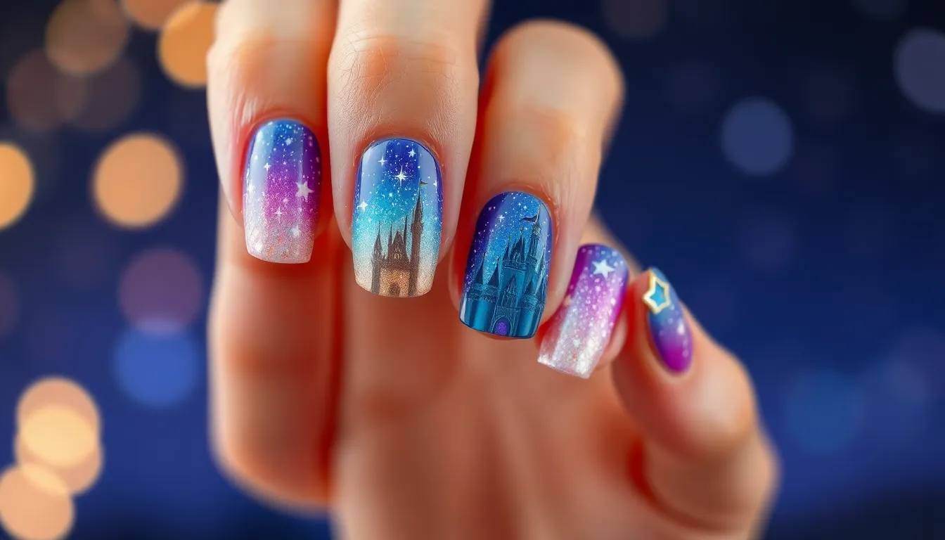 25+ Magical Disney Nail Ideas That'll Make Your Manicure Pure Magic 7