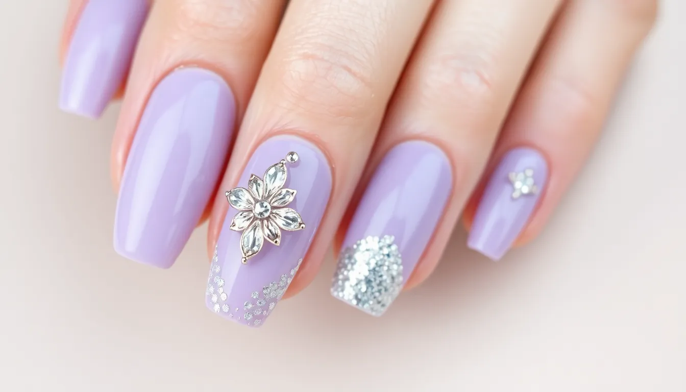 35 Stunning Lavender Nail Ideas That Will Make You Ditch Your Go-To Polish 8 35 Stunning Lavender Nail Ideas That Will Make You Ditch Your Go-To Polish 7
