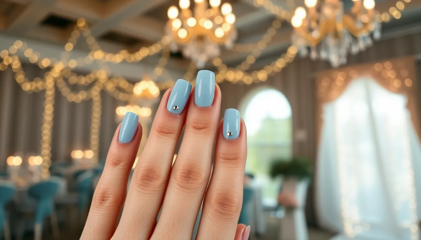 50+ Stunning Light Blue Nail Ideas That'll Make You Ditch Your Go-To Color 8 50+ Stunning Light Blue Nail Ideas That'll Make You Ditch Your Go-To Color 7
