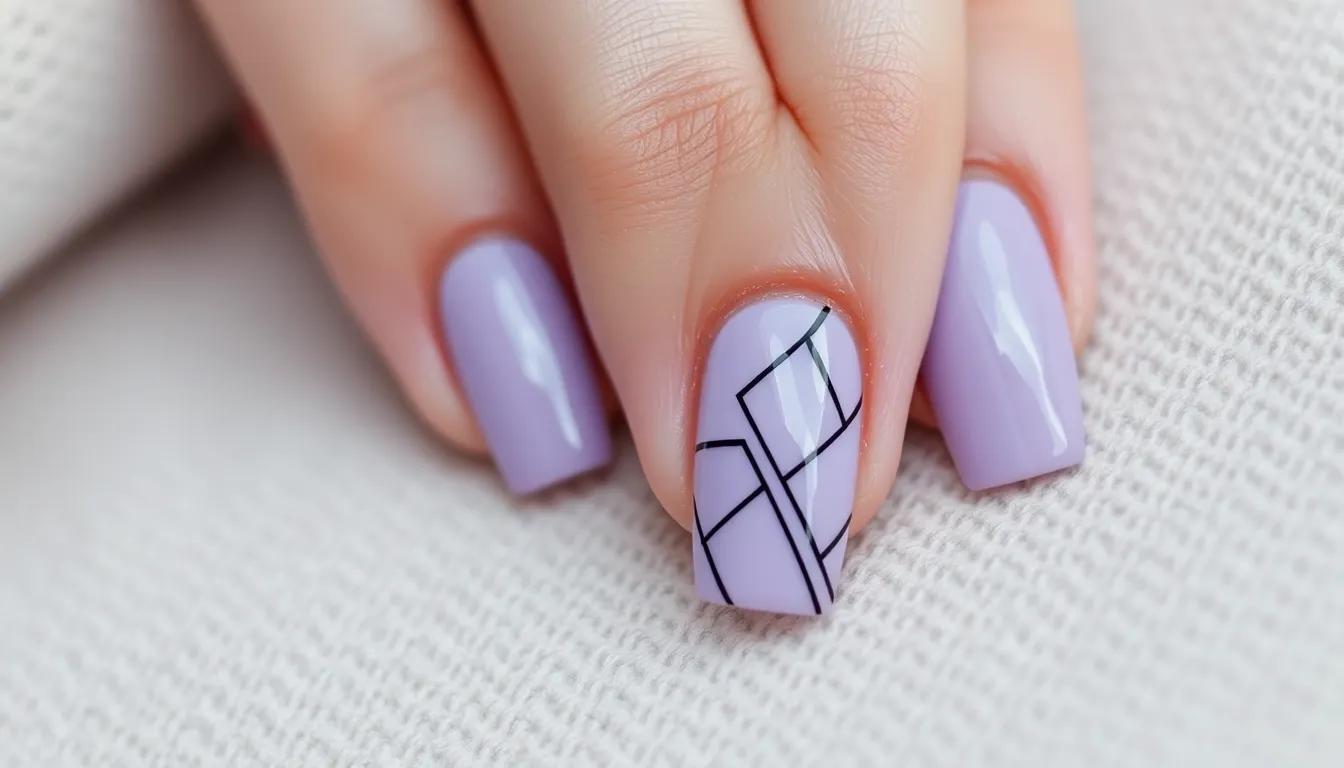 25 Stunning Lilac Nail Ideas: From French Tips to Glitter Gradients 7