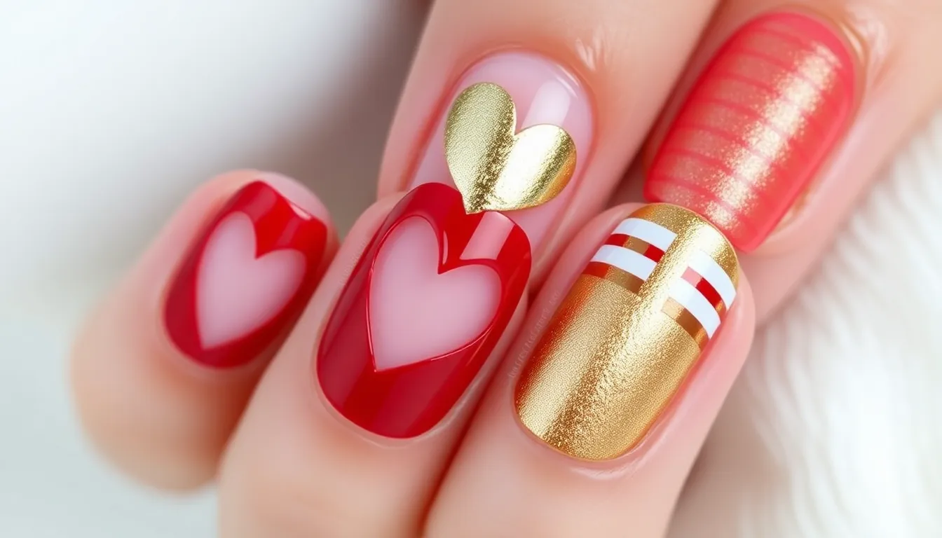 50+ Stunning Nail Art Ideas for Short Nails That Look Absolutely Gorgeous 8 50+ Stunning Nail Art Ideas for Short Nails That Look Absolutely Gorgeous 7
