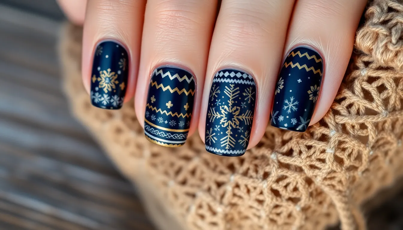 50+ Stunning Winter Nail Art Ideas to Keep Your Manicure Fresh All Season Long 8 50+ Stunning Winter Nail Art Ideas to Keep Your Manicure Fresh All Season Long 7