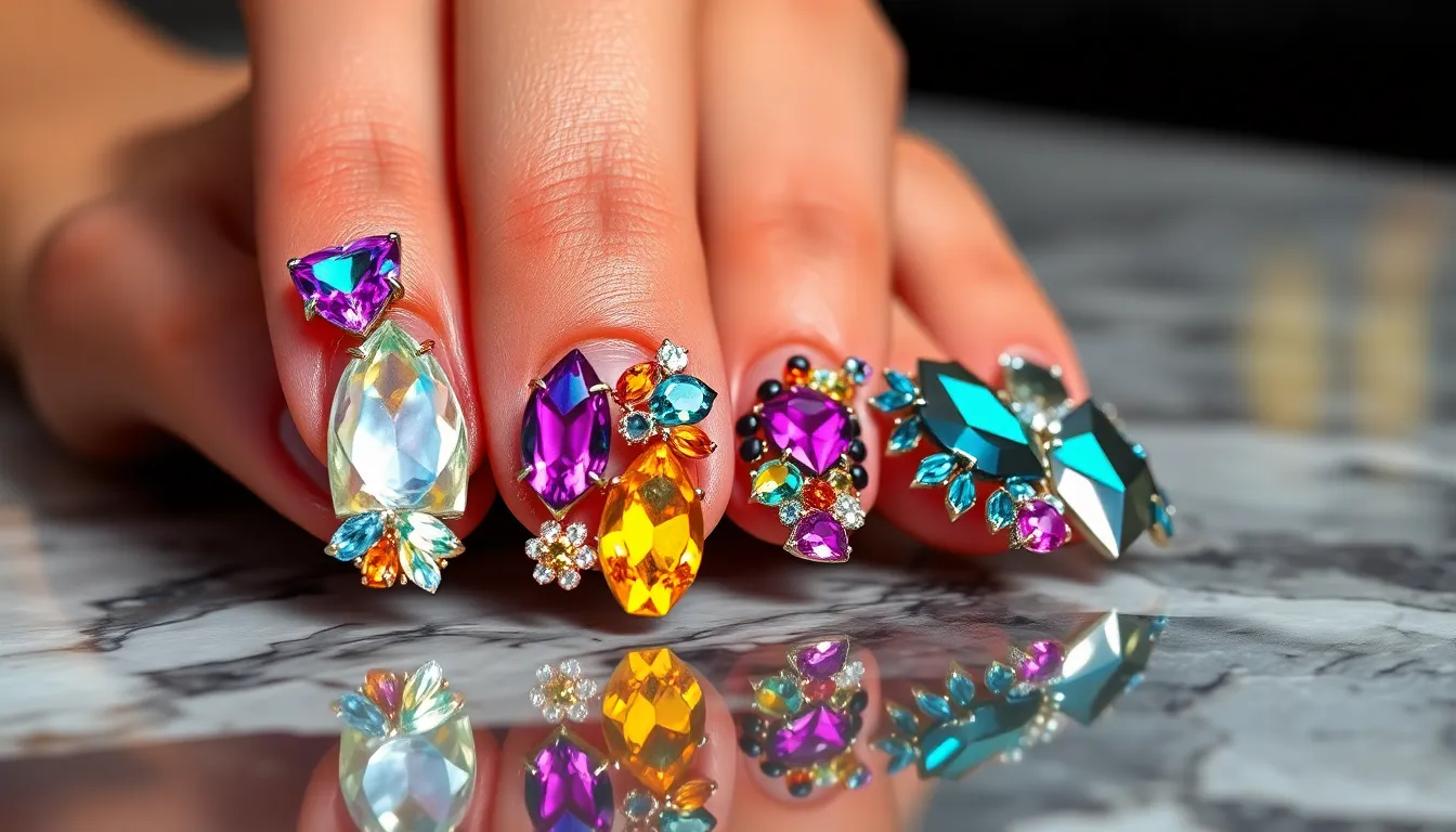 50+ Stunning Nail Gem Ideas to Transform Your Manicure (DIY & Pro Tips Included) 8 50+ Stunning Nail Gem Ideas to Transform Your Manicure (DIY & Pro Tips Included) 7