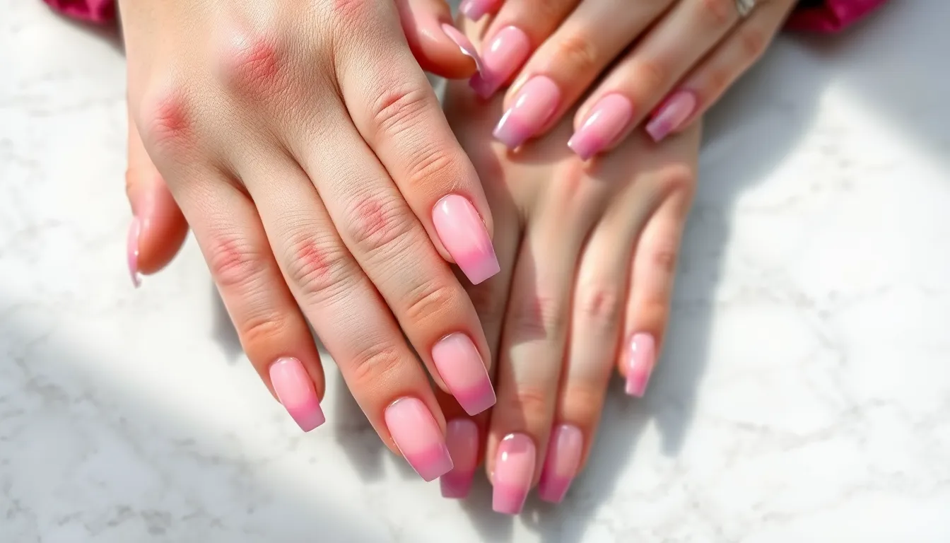 50+ Stunning Pink Acrylic Nail Ideas That'll Make You Book Your Next Manicure 8 50+ Stunning Pink Acrylic Nail Ideas That'll Make You Book Your Next Manicure 7