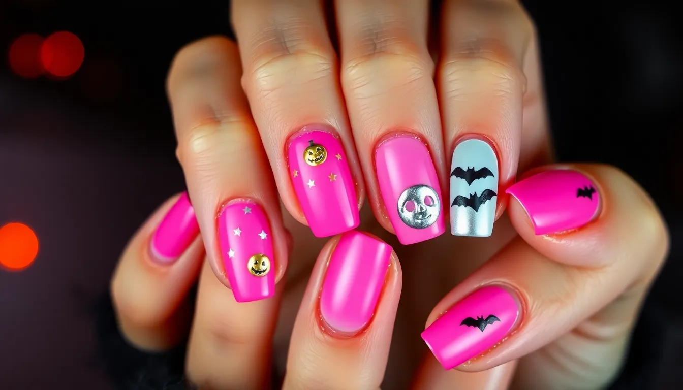 Pink Halloween Nails: 25+ Spooky-Chic Designs That'll Make You Stand Out This October 8 Pink Halloween Nails: 25+ Spooky-Chic Designs That'll Make You Stand Out This October 7