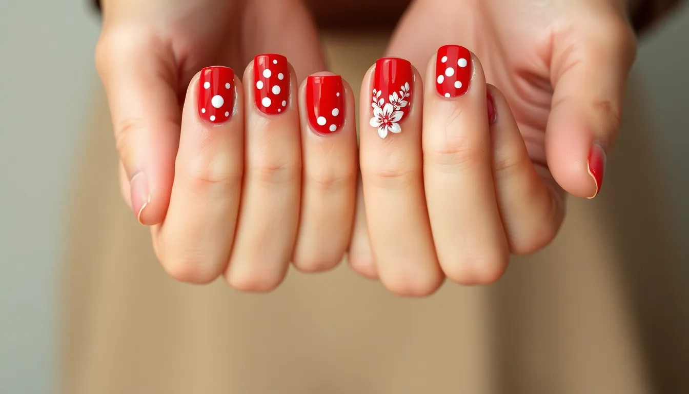 30 Stunning Short Red Nail Ideas That'll Make You Ditch Long Nails Forever 8 30 Stunning Short Red Nail Ideas That'll Make You Ditch Long Nails Forever 7