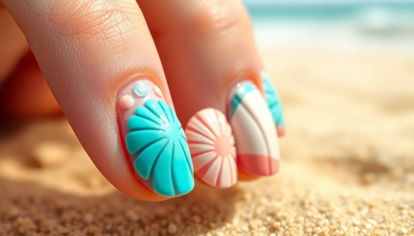 15 Stunning Seashell Nail Art Designs You Can Master at Home (Step-by-Step Guide) 8 15 Stunning Seashell Nail Art Designs You Can Master at Home (Step-by-Step Guide) 7