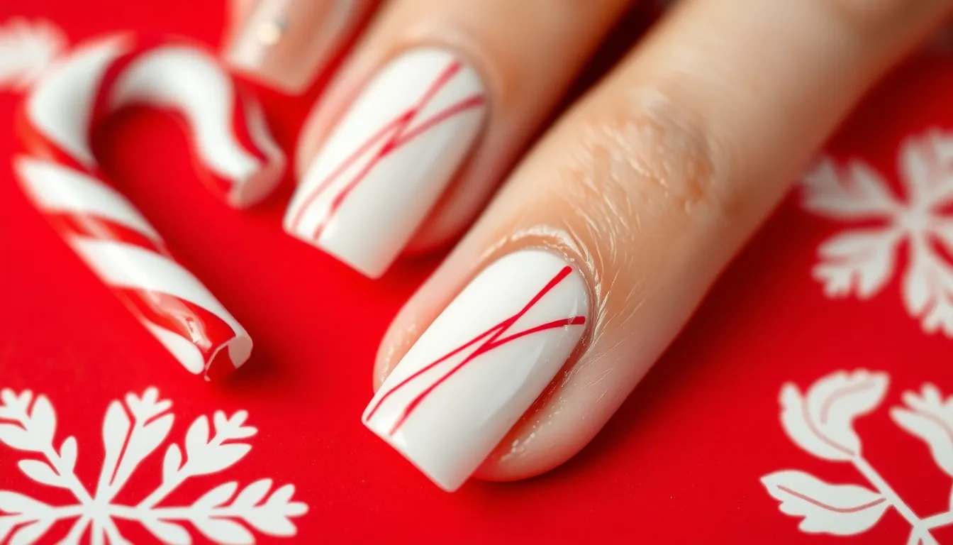 50+ Candy Cane Nails Designs: Easy DIY Holiday Manicure Ideas That Actually Work 9