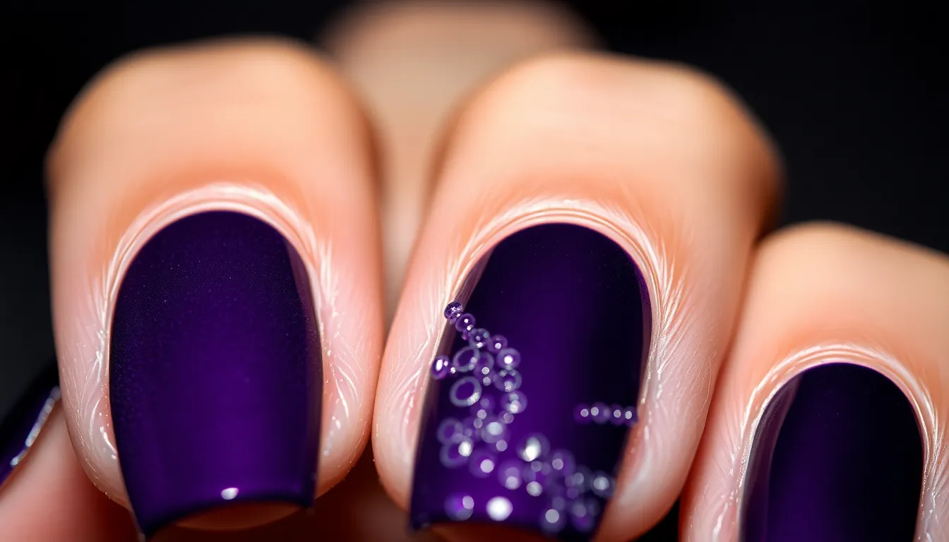 40+ Stunning Dark Purple Nail Ideas That'll Make You Ditch Your Go-To Color 10 40+ Stunning Dark Purple Nail Ideas That'll Make You Ditch Your Go-To Color 9