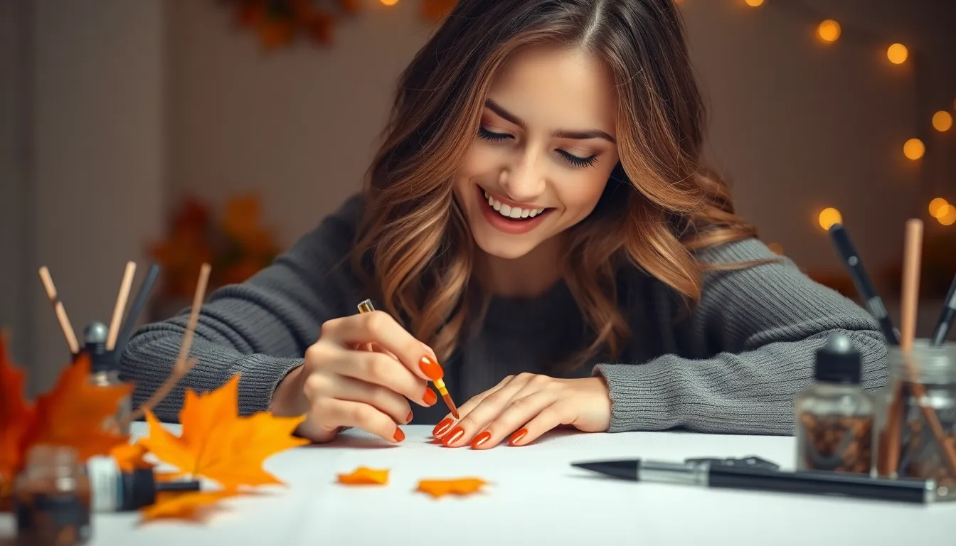 50 Stunning Fall Acrylic Nail Ideas: Autumn Colors & Designs for 2025 10 50 Stunning Fall Acrylic Nail Ideas: Autumn Colors & Designs for 2025 9