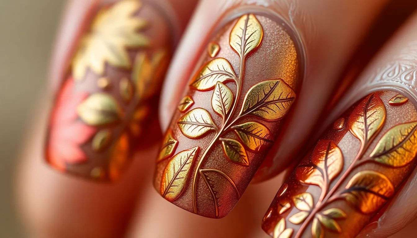 Fall Chrome Nails: 15 Stunning Designs & DIY Tips for Perfect Autumn Manicures 10 Fall Chrome Nails: 15 Stunning Designs & DIY Tips for Perfect Autumn Manicures 9