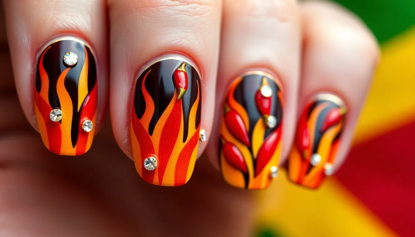50+ Stunning Jamaica Nail Ideas: Tropical Designs & Reggae-Inspired Art 10 50+ Stunning Jamaica Nail Ideas: Tropical Designs & Reggae-Inspired Art 9