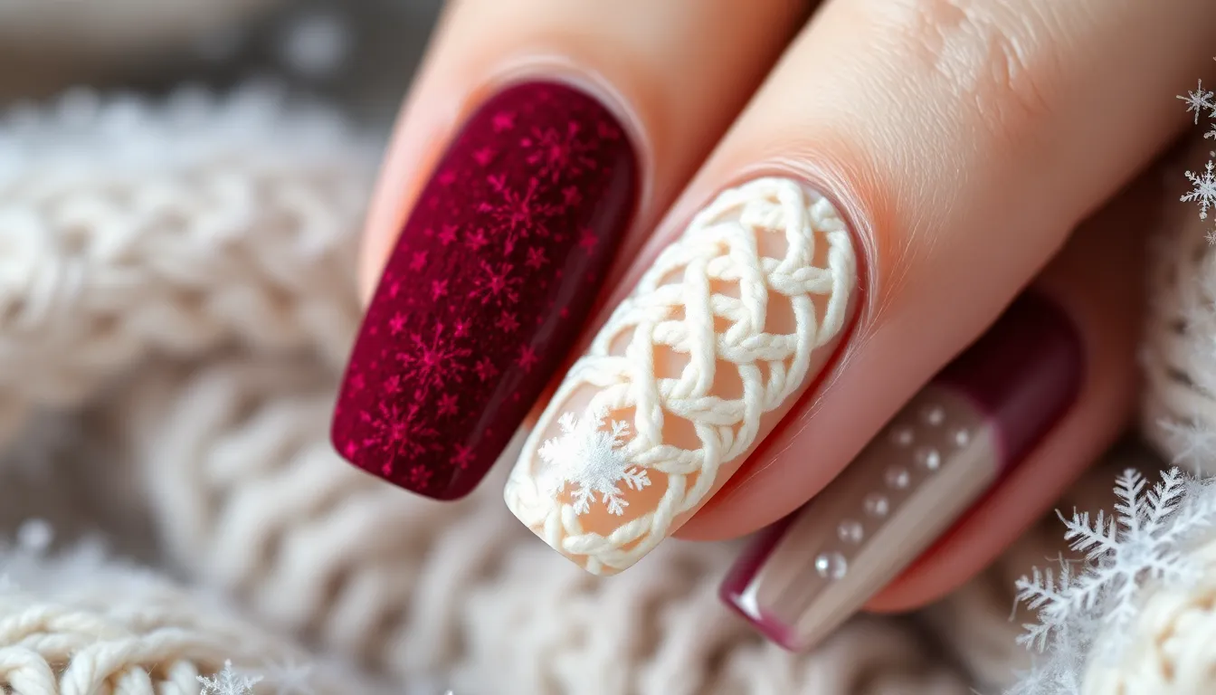 50+ Stunning Winter Nail Art Ideas to Keep Your Manicure Fresh All Season Long 10 50+ Stunning Winter Nail Art Ideas to Keep Your Manicure Fresh All Season Long 9