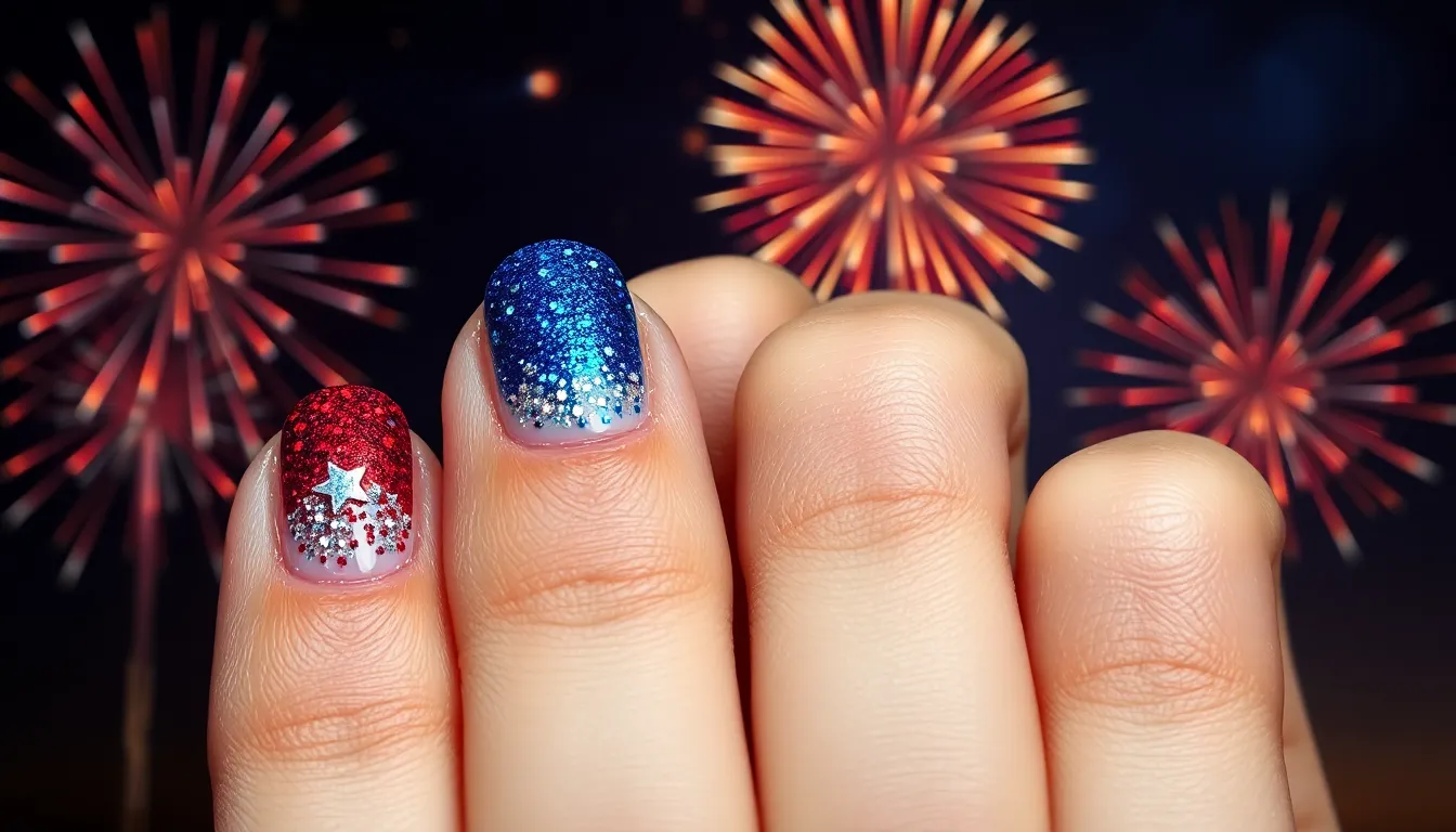 25 Stunning Fourth of July Nail Ideas That'll Make You the Star of Every BBQ 10 25 Stunning Fourth of July Nail Ideas That'll Make You the Star of Every BBQ 9